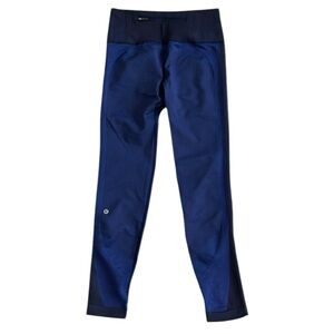 Lululemon Navy Blue High Rise Compression Seamless Leggings Womens Likely Size 6